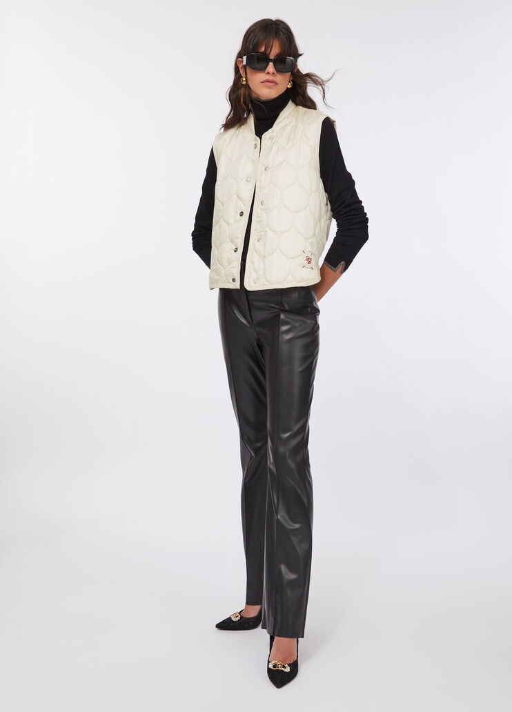 Padded and quilted vest  white Liu Jo - large image number 5