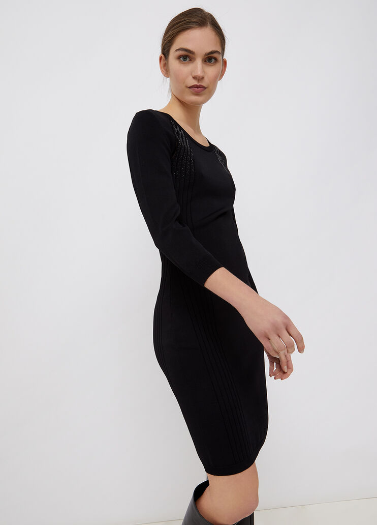 Kurzes Strickkleid Schwarz Liu Jo - large image number 0 Kurzes Strickkleid Schwarz Liu Jo - large image number 0