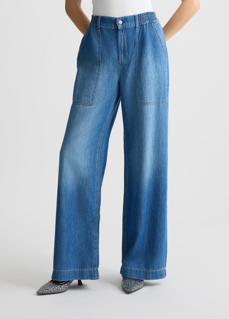 Flared denim trousers dark denim Liu Jo - medium Flared denim trousers dark denim Liu Jo - medium