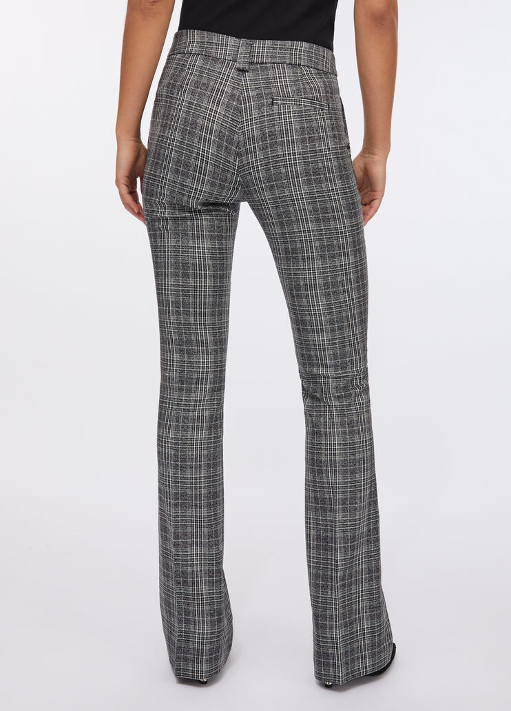 Glen plaid flare trousers glen plaid Liu Jo - large image number 1 Glen plaid flare trousers glen plaid Liu Jo - large image number 1