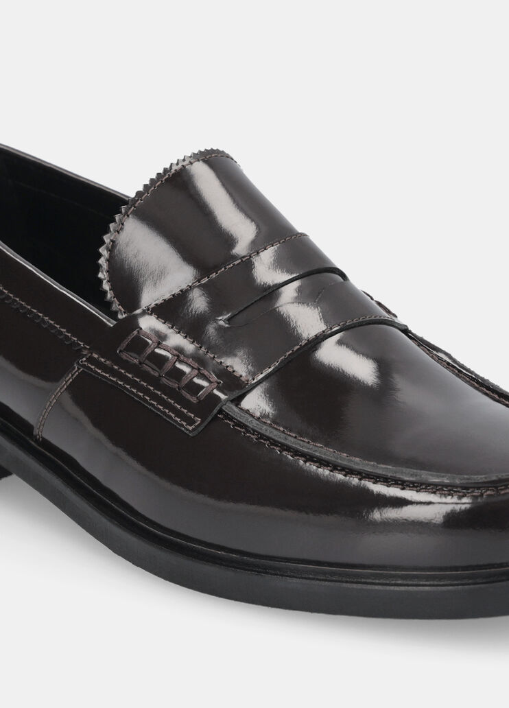 Men’s leather loafers dark brown Liu Jo - large image number 5 Men’s leather loafers dark brown Liu Jo - large image number 5