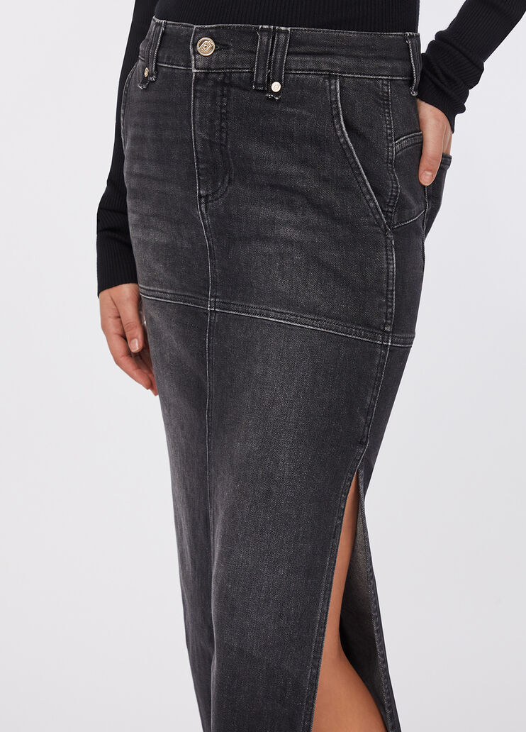 Jeansrock mit Schlitzen Denim-Schwarz Liu Jo - medium