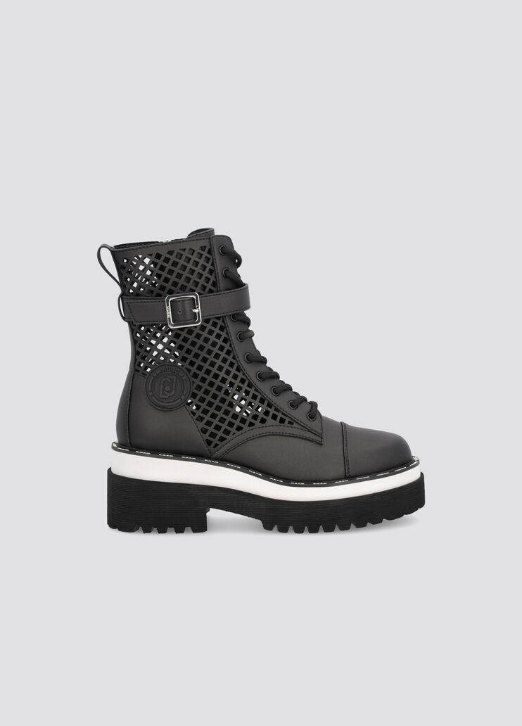 Biker boots with openwork black Liu Jo - large image number 0