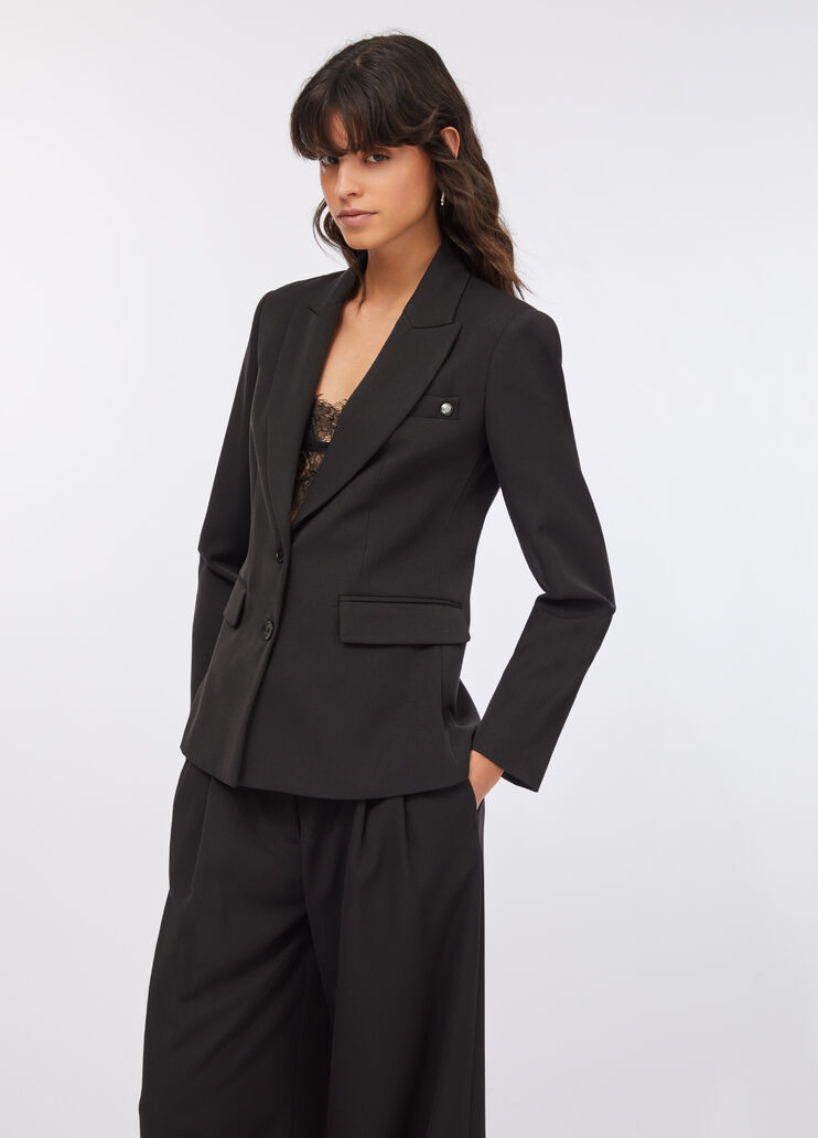 Slim-fit blazer black Liu Jo - large image number 0