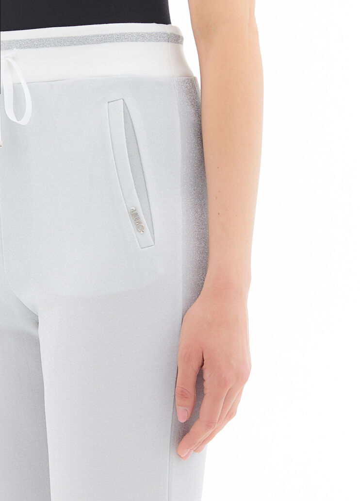 Pantalone joggers  bianco/argento Liu Jo - large image number 2