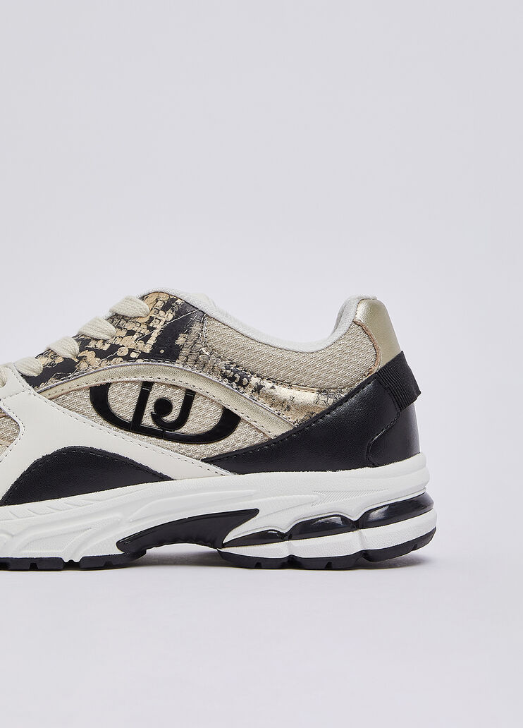 Python-effect sneakers black/beige Liu Jo - medium