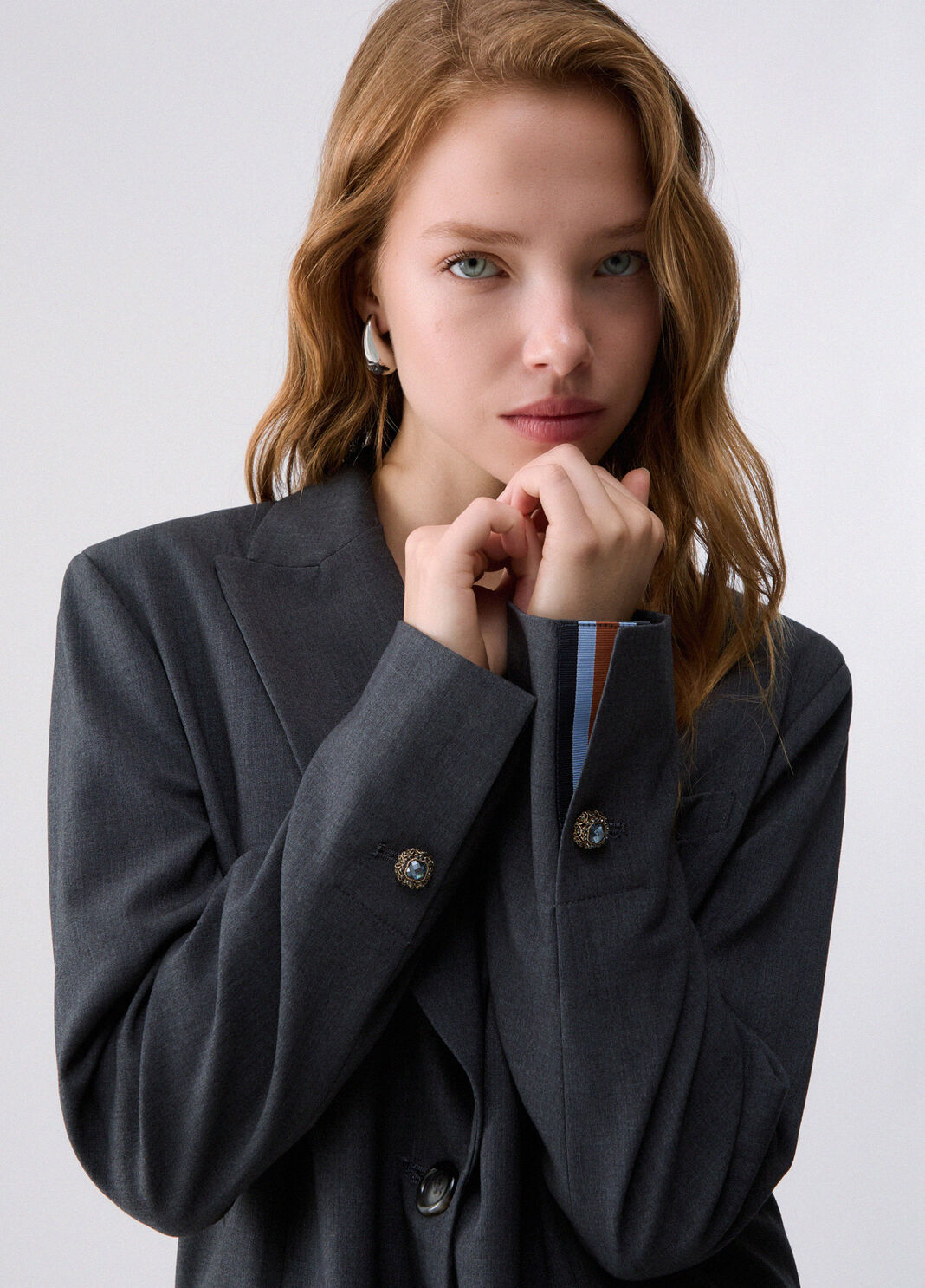 Blazer de franela verde oscuro Liu Jo - large image number 4