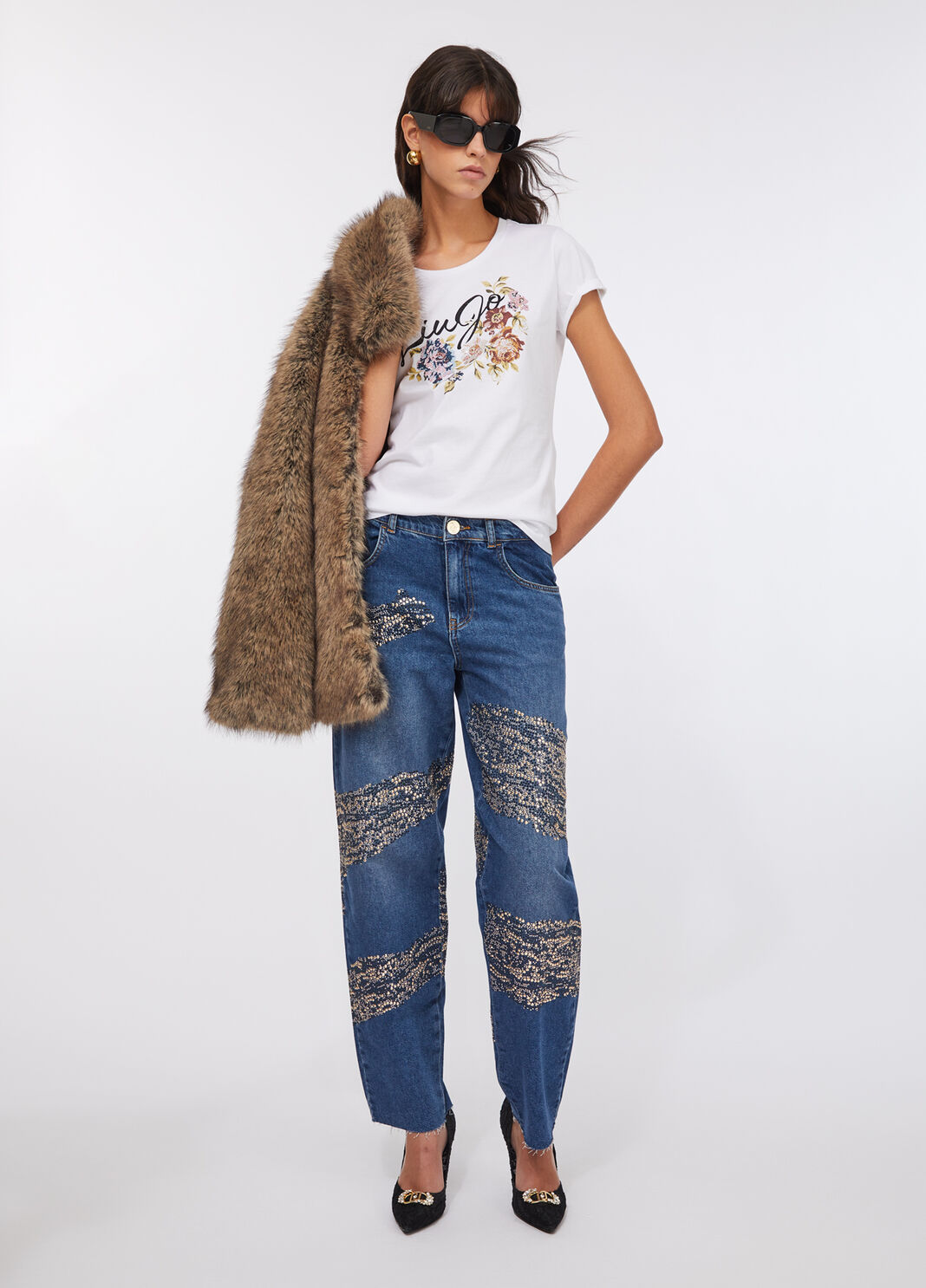 Liu Jo Better T-shirt white/floral Liu Jo - large image number 5