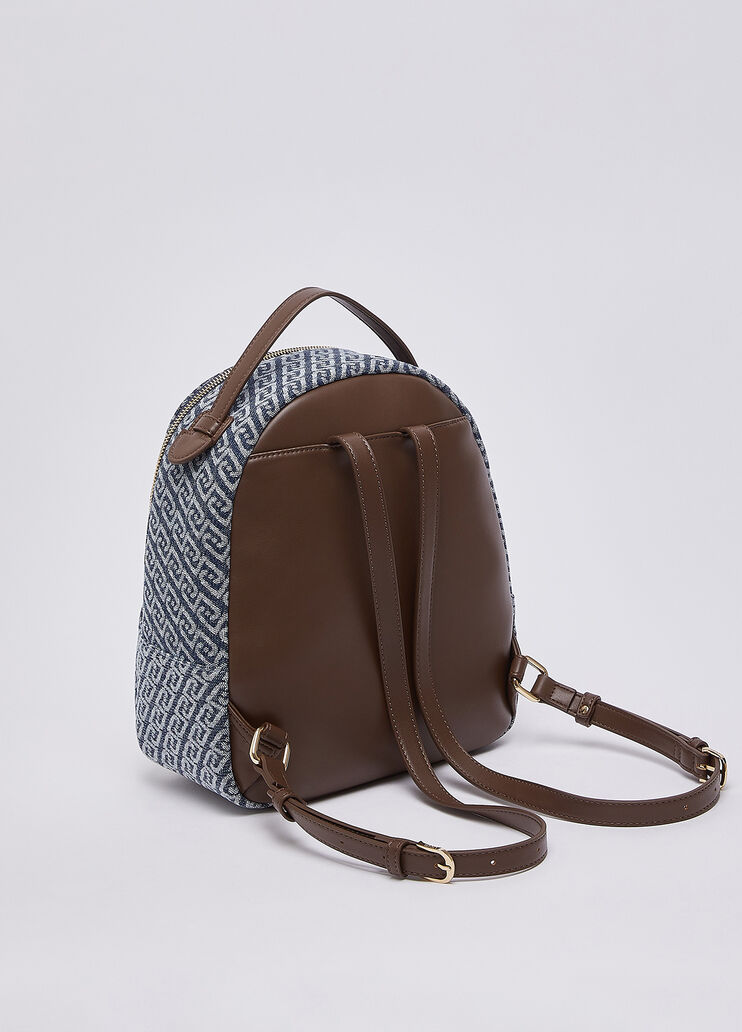 Rucksack Monogramm aus Denim denimblau Liu Jo - medium