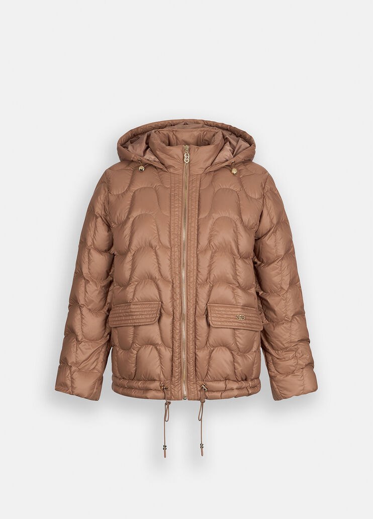 Kurzer gestepper Nylonmantel Milchschokolade Liu Jo - large image number 6