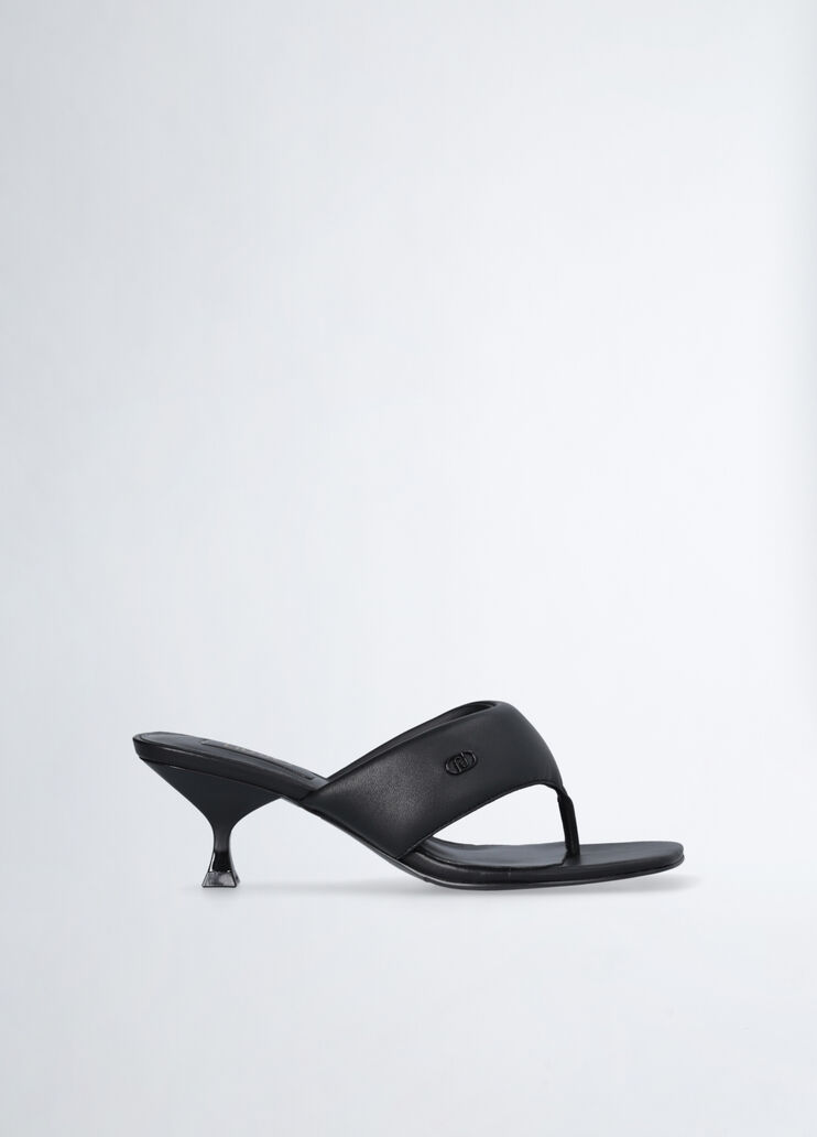 Thong sandals with heel black Liu Jo - medium Thong sandals with heel black Liu Jo - medium