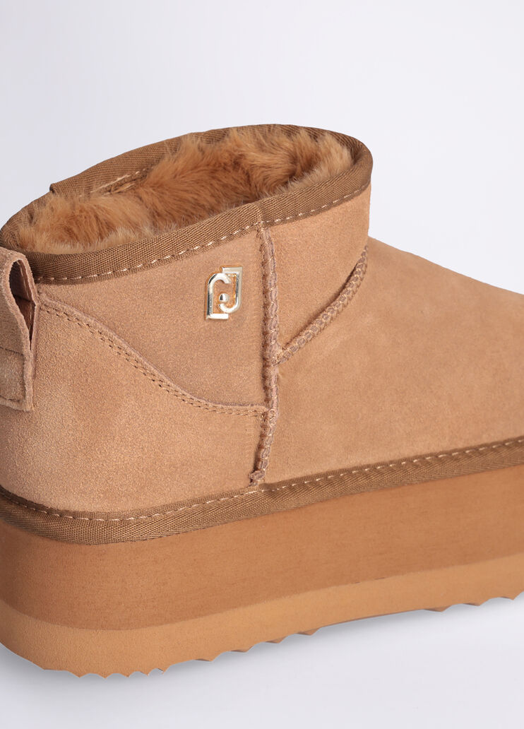 Warm platform ankle boots beige Liu Jo - large image number 5 Warm platform ankle boots beige Liu Jo - large image number 5