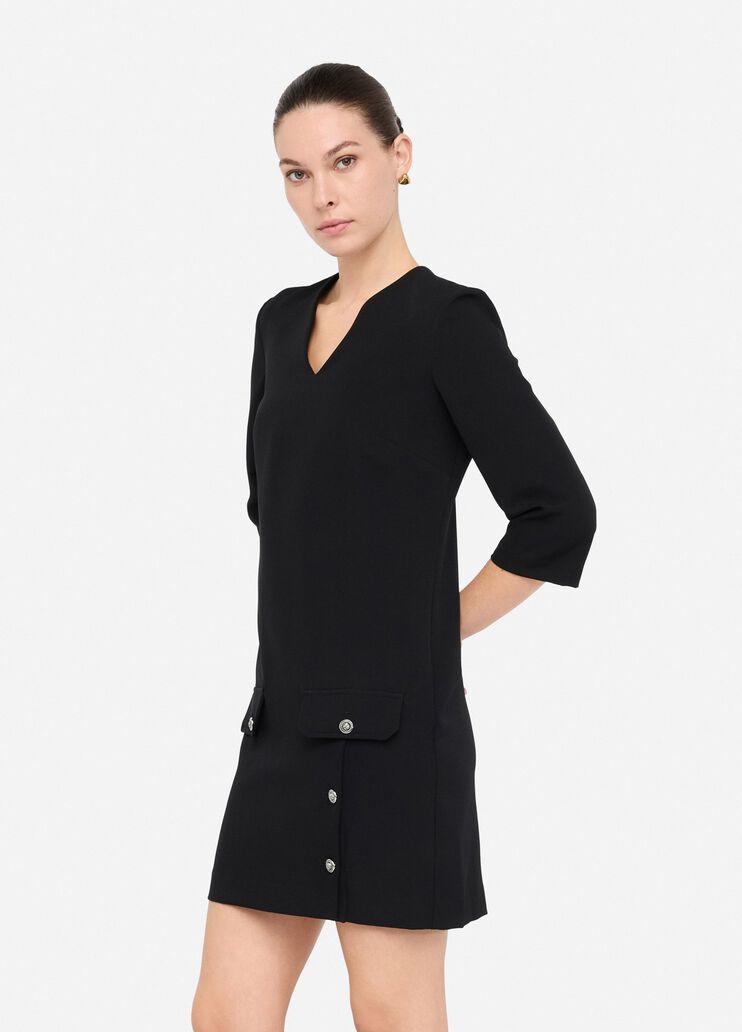 Short dress with pockets black Liu Jo - large image number 2 Short dress with pockets black Liu Jo - large image number 2
