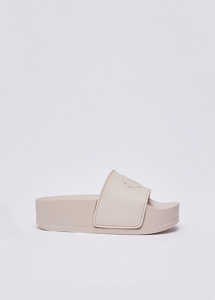 Platform sandals with logo light pink Liu Jo - medium