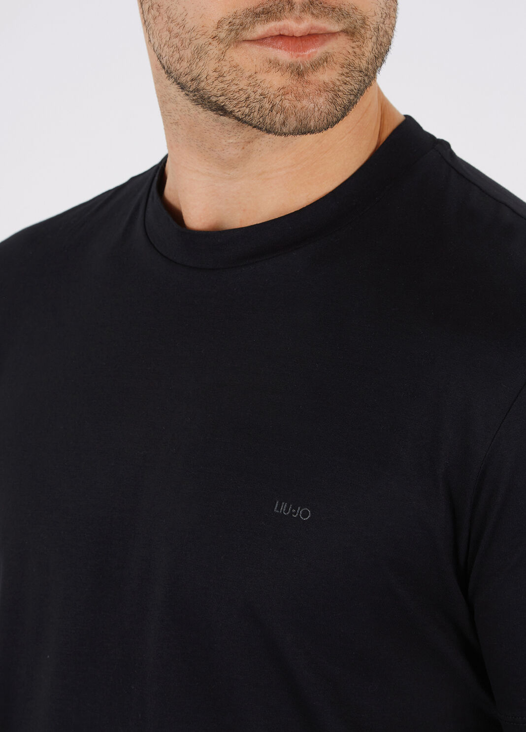 T-shirt con logo nero Liu Jo - large image number 4