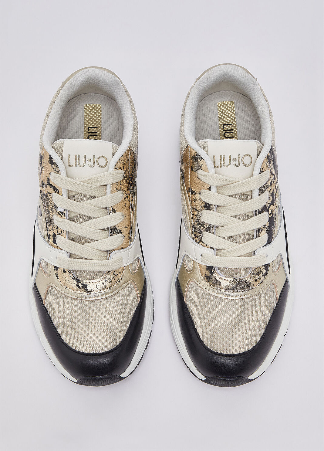 Sneakers im Python-Look Schwarz/Beige Liu Jo - large image number 3