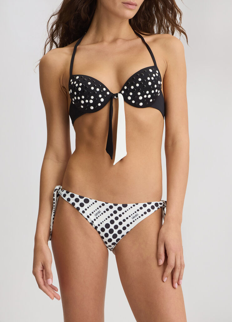 Polka-dot bikini bottoms white/black Liu Jo - medium Polka-dot bikini bottoms white/black Liu Jo - medium