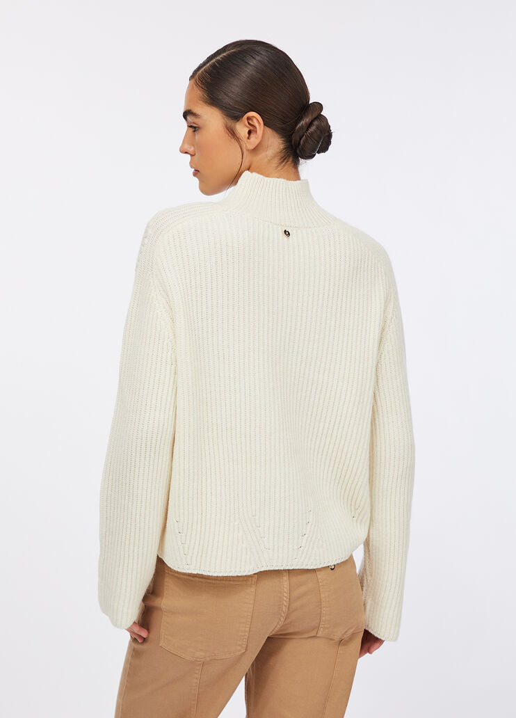 Pull en laine  blanc Liu Jo - large image number 1