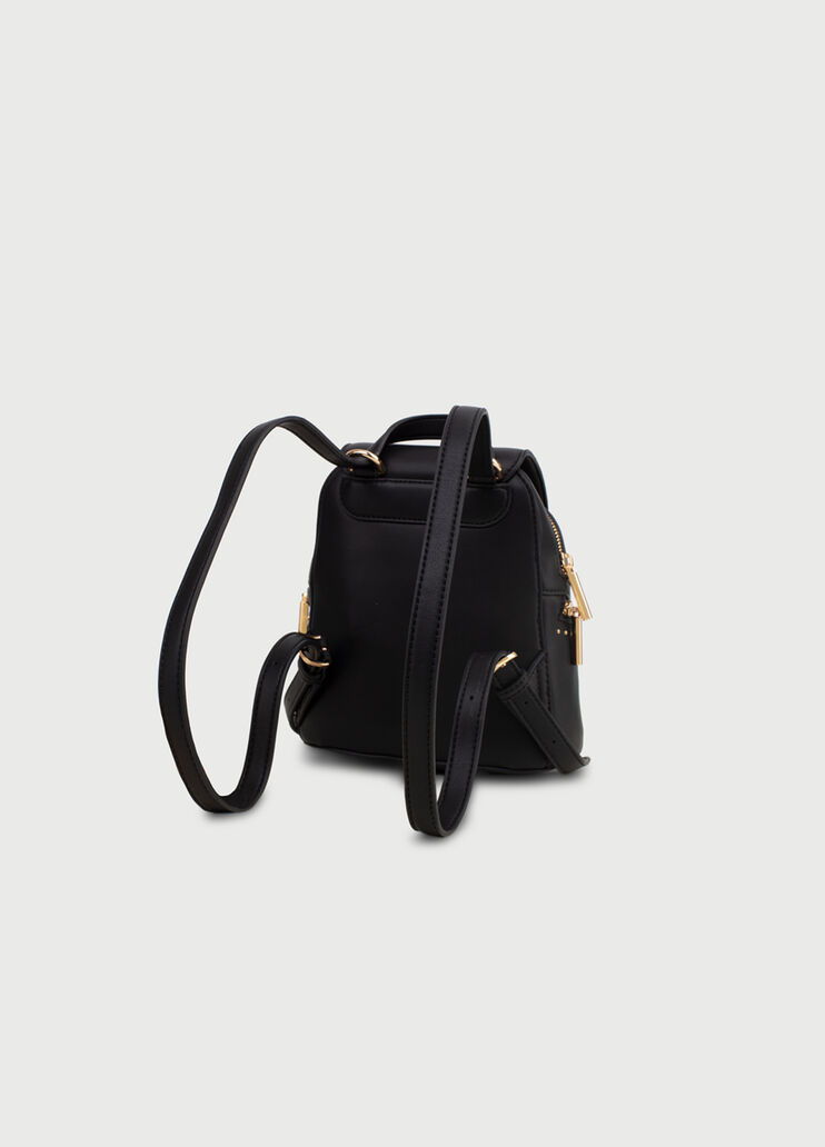 Sac à dos petit format avec logo Noir Liu Jo - large image number 3