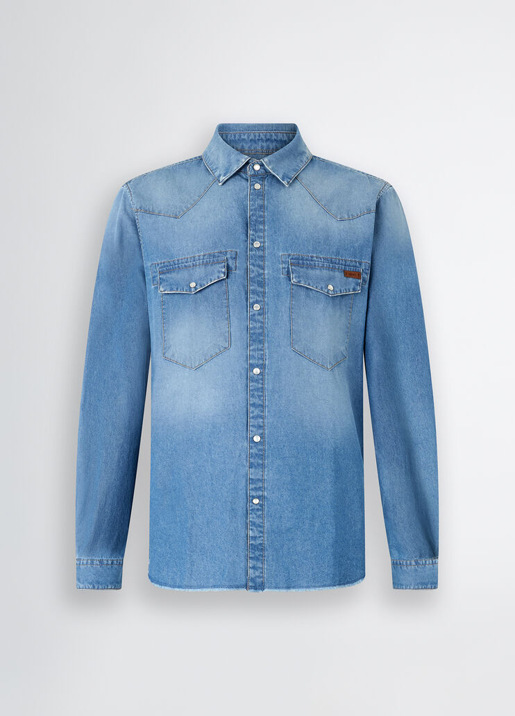 Denim shirt blue denim Liu Jo - large image number 6 Denim shirt blue denim Liu Jo - large image number 6