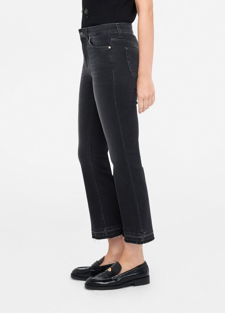 Liu Jo Better cropped bootcut jeans black denim Liu Jo - large image number 3 Liu Jo Better cropped bootcut jeans black denim Liu Jo - large image number 3