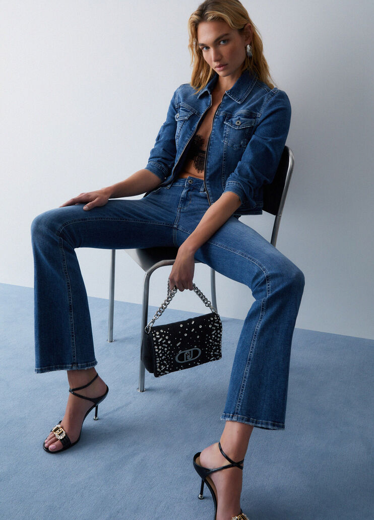 Bootcut-Jeans Denimblau Liu Jo - medium