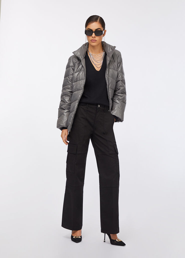 Daunenjacke mit Kapuze Stahl Liu Jo - medium