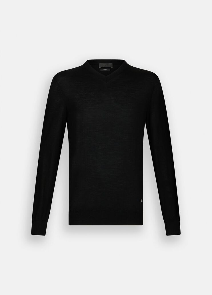 Wool V-neck jumper black Liu Jo - large image number 6 Wool V-neck jumper black Liu Jo - large image number 6