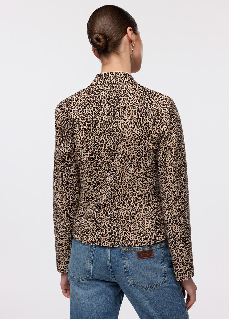 Blazer mit Animal-Print Animal-Print Liu Jo - large image number 1