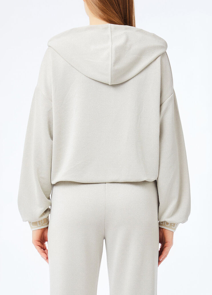 Lurex&reg; hoodie beige Liu Jo - medium