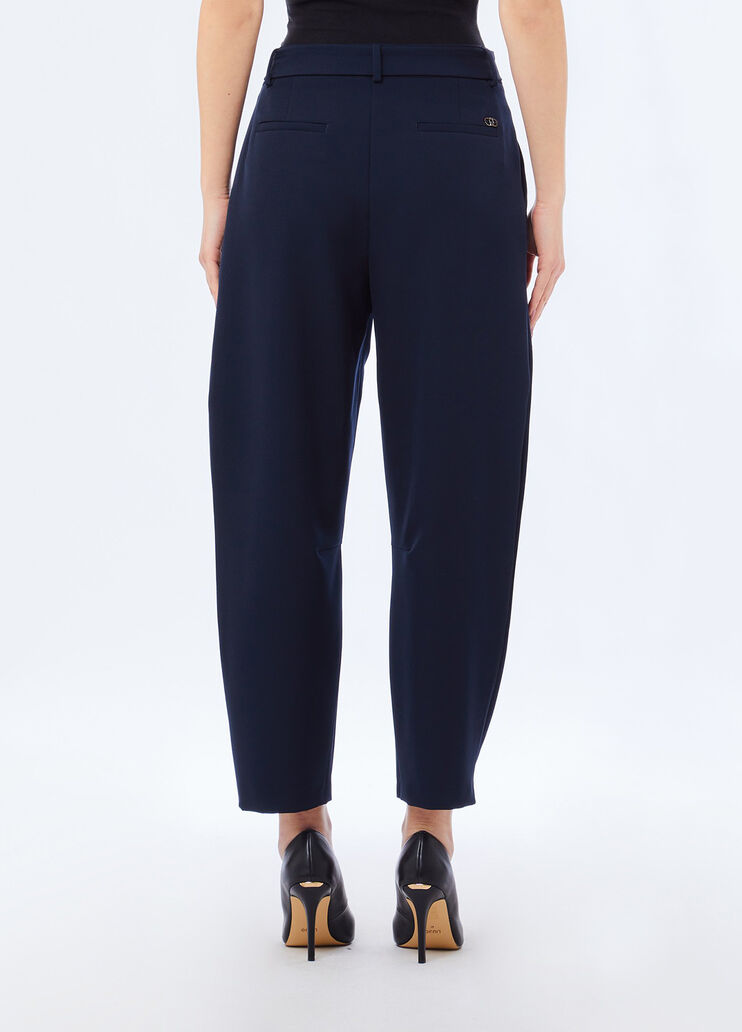 Pantaloni balloon con pince blu navy Liu Jo - medium