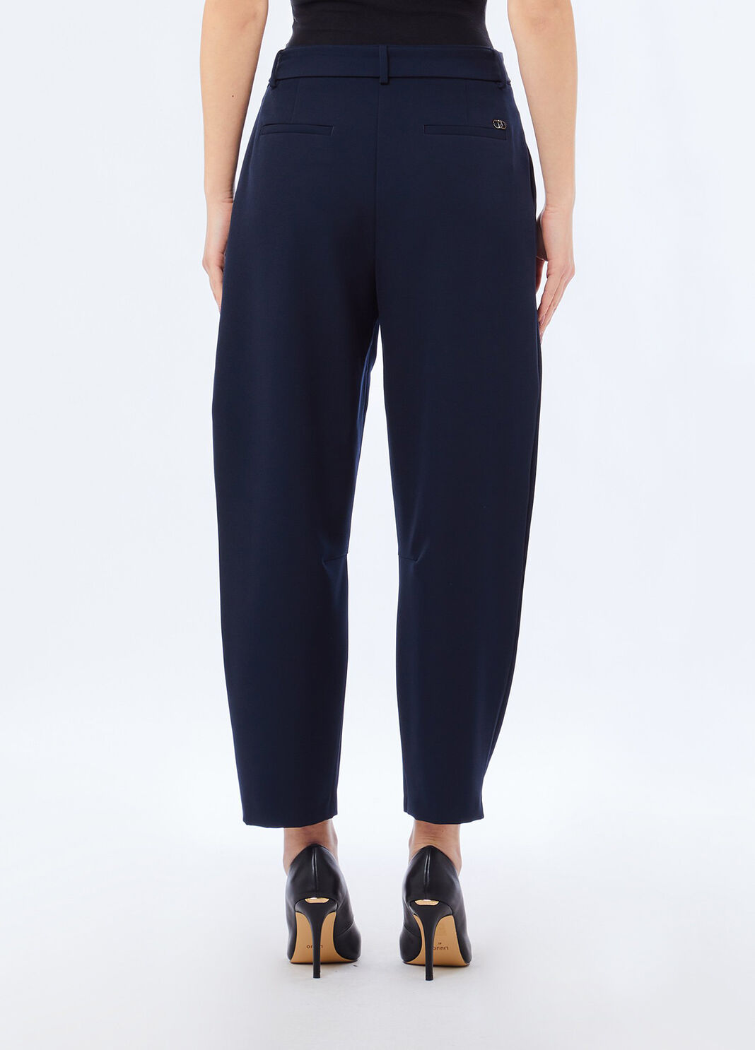 Pantaloni balloon con pince blu navy Liu Jo - large image number 1