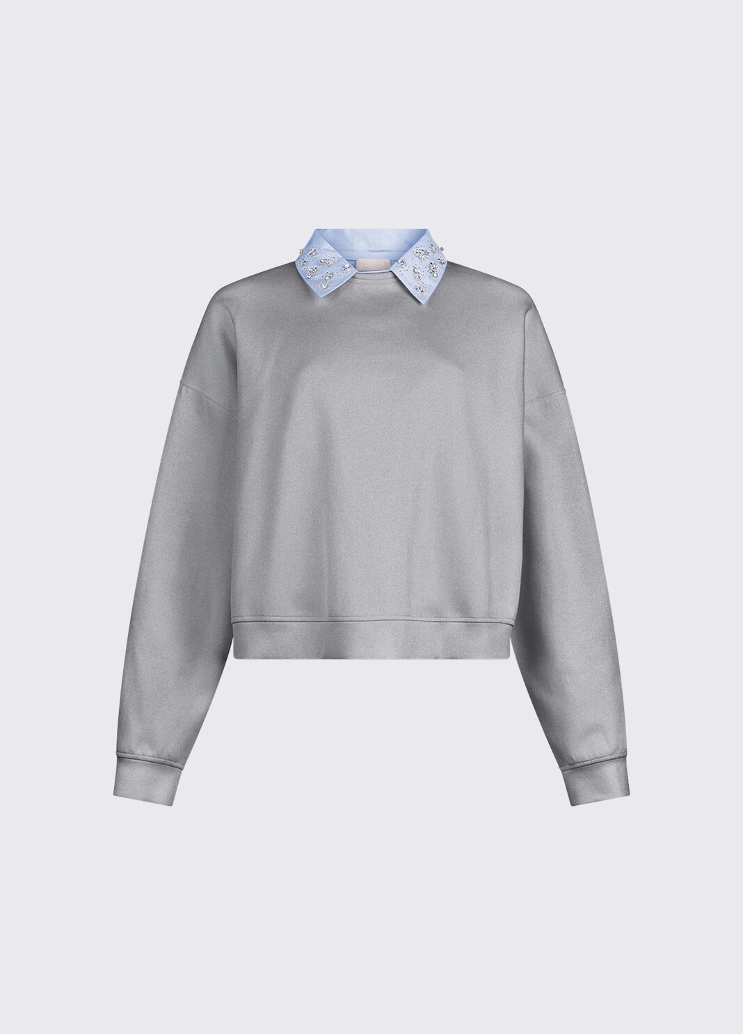 Sweatshirt with jewel embroidery grey Liu Jo - large image number 6