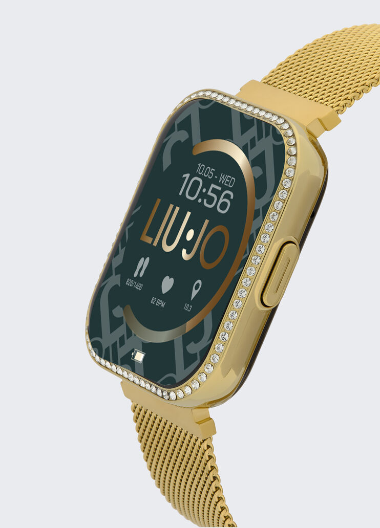 Liu Jo smartwatch with diamantés gold-colour Liu Jo - large image number 3 Liu Jo smartwatch with diamantés gold-colour Liu Jo - large image number 3