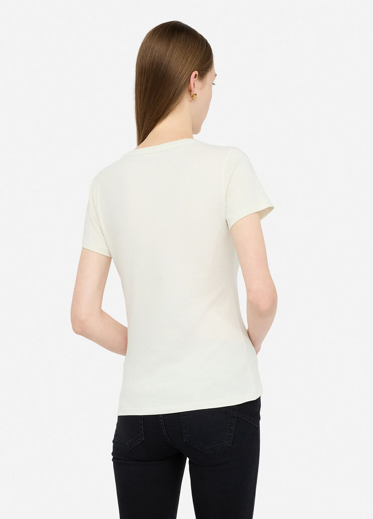 T-shirt with laminated print white Liu Jo - large image number 1 T-shirt with laminated print white Liu Jo - large image number 1