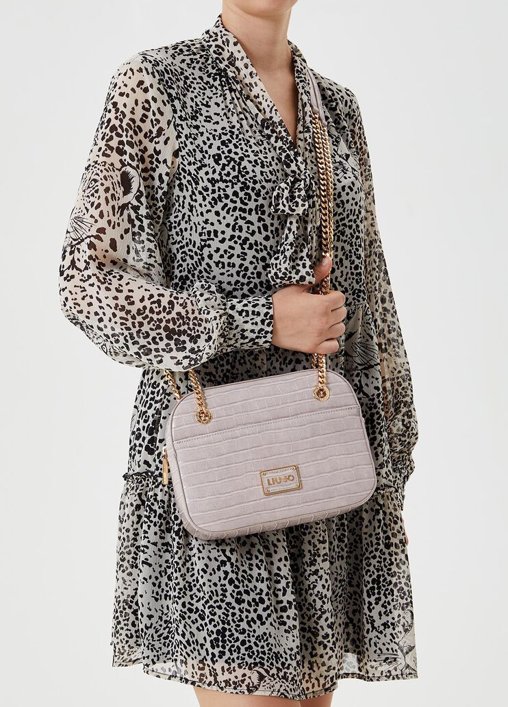 Bandolera efecto cocodrilo Arena roja Liu Jo - large image number 1