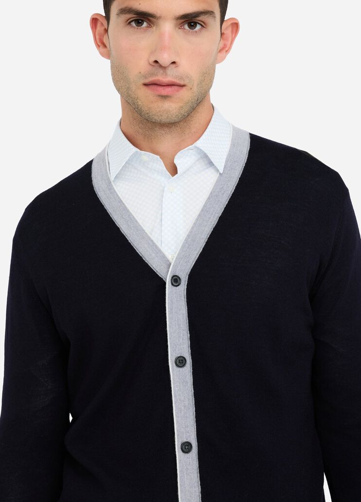 Wool cardigan dark blue Liu Jo - large image number 2 Wool cardigan dark blue Liu Jo - large image number 2