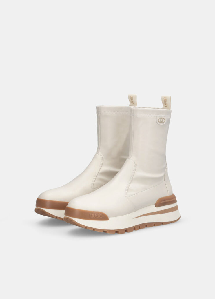 Stiefeletten mit Stretch-Obermaterial Milch Liu Jo - large image number 2