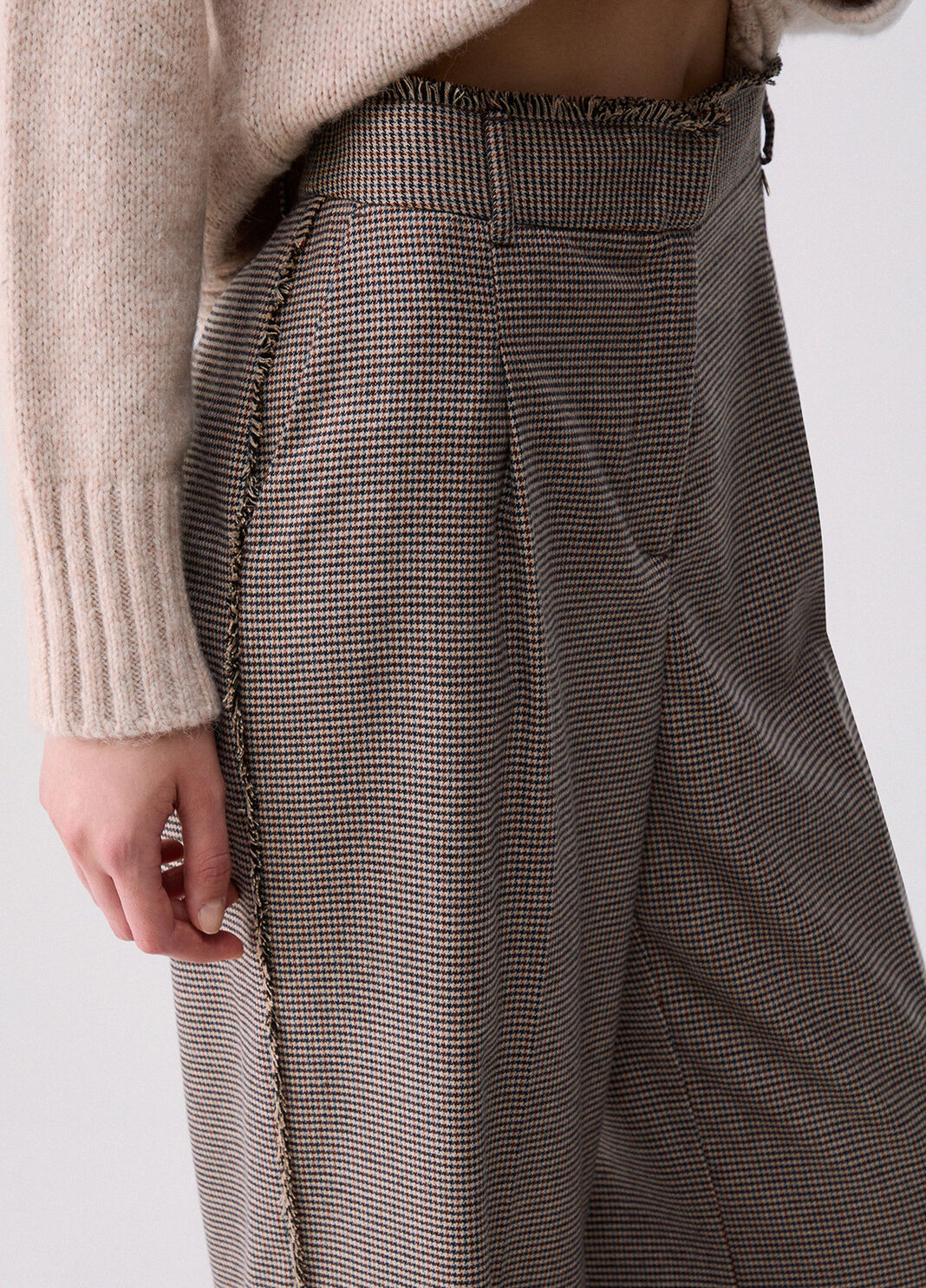 Long trousers in houndstooth houndstooth Liu Jo - large image number 4