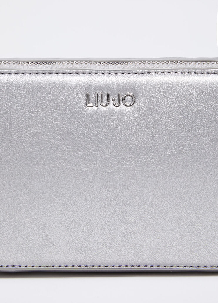 Small metallic crossbody bag  grey Liu Jo - large image number 4 Small metallic crossbody bag  grey Liu Jo - large image number 4