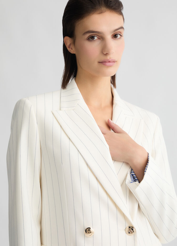 Double-breasted pinstripe blazer white Liu Jo - medium Double-breasted pinstripe blazer white Liu Jo - medium