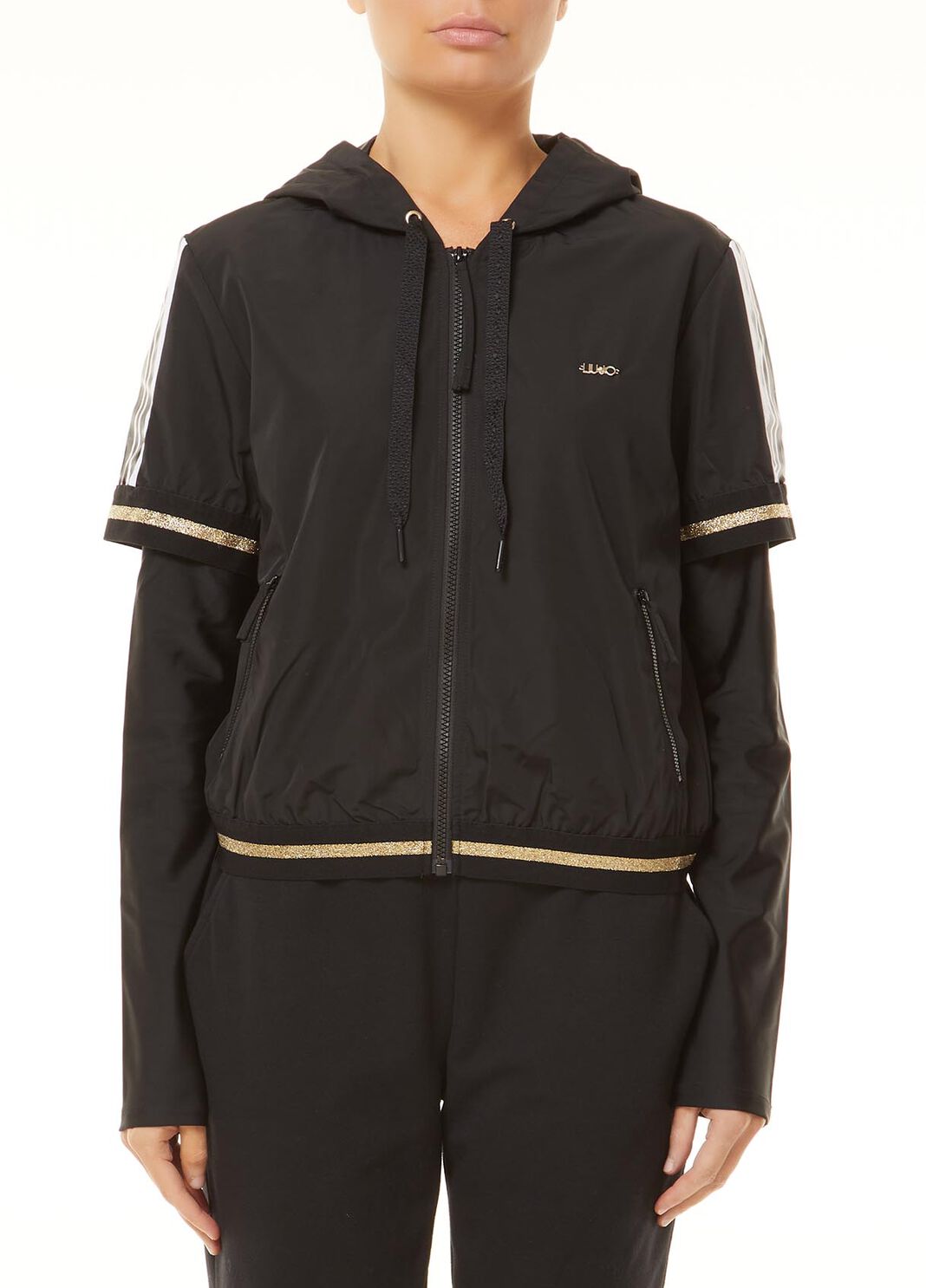 Sportliche Kapuzenjacke Schwarz Liu Jo - large image number 0