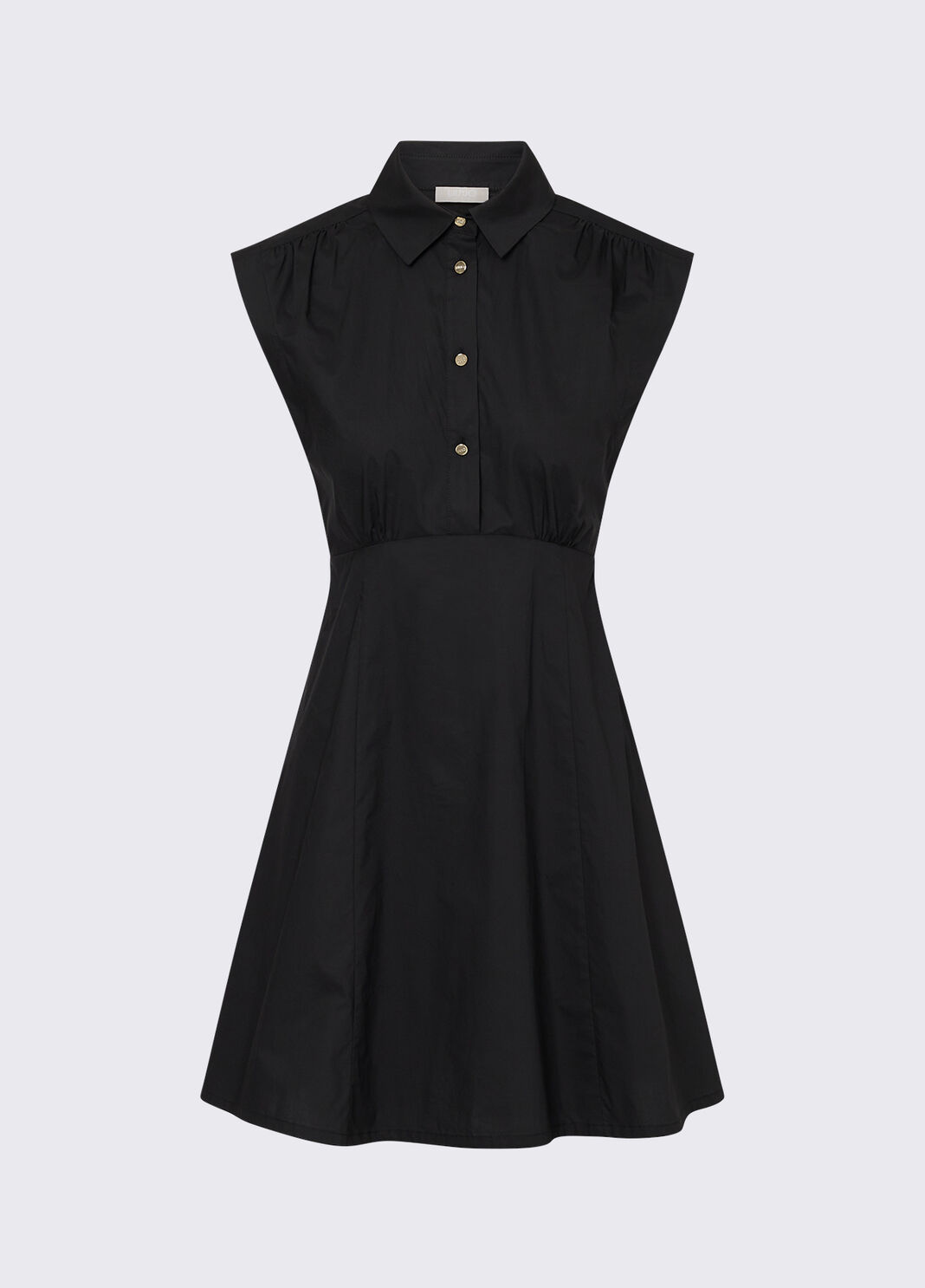 Short poplin dress black Liu Jo - large image number 6