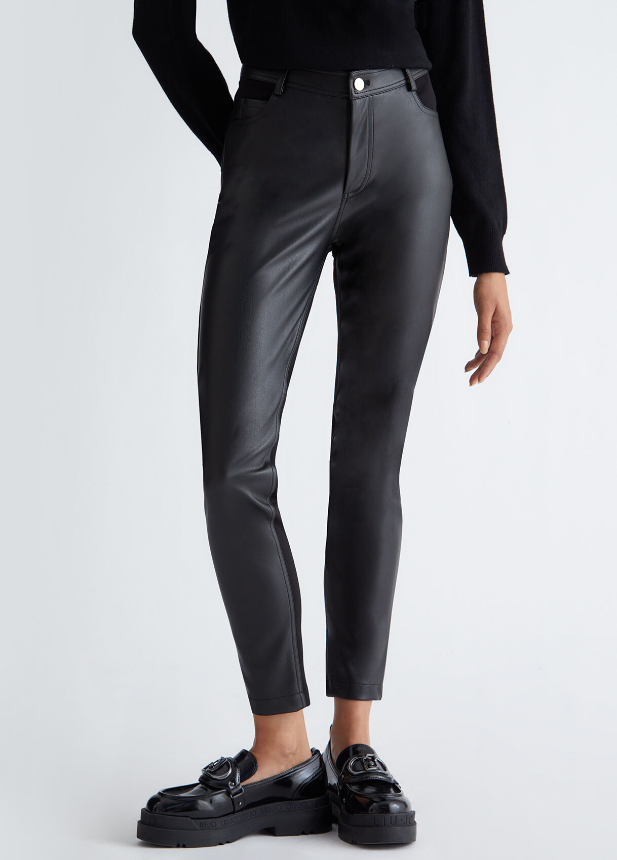 Pantaloni pelle cheap liu jo