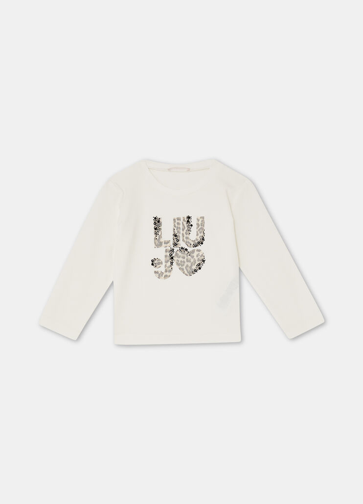 Хлопковая футболка с логотипом белый Liu Jo - large image number 2