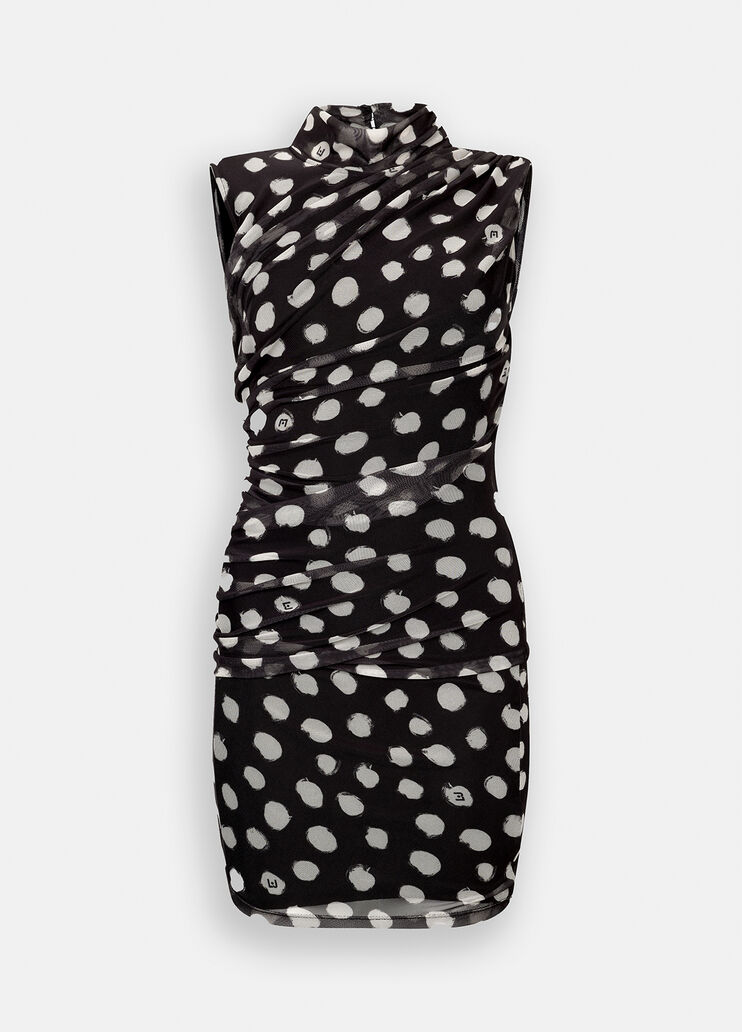 Short polka dot dress black polka-dots Liu Jo - large image number 6