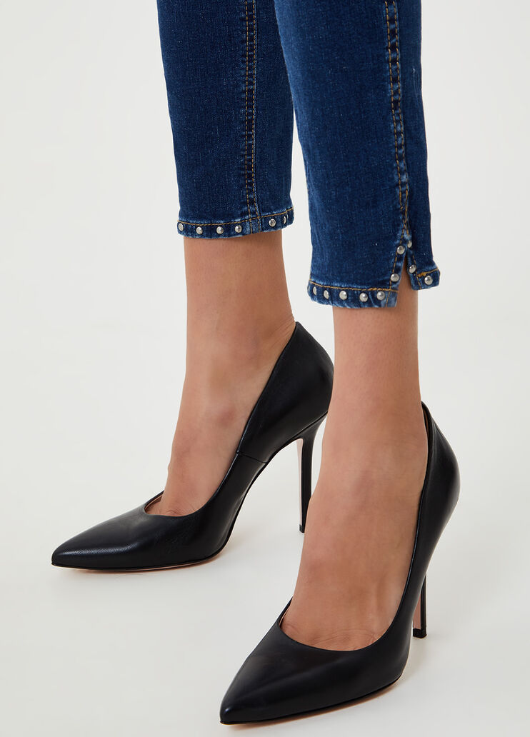 Eco-friendly skinny jeans with studs Blue Liu Jo - large image number 2 Eco-friendly skinny jeans with studs Blue Liu Jo - large image number 2