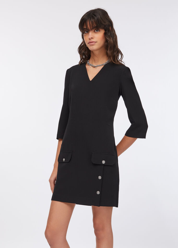 Robe courte avec poches noir Liu Jo - large image number 0