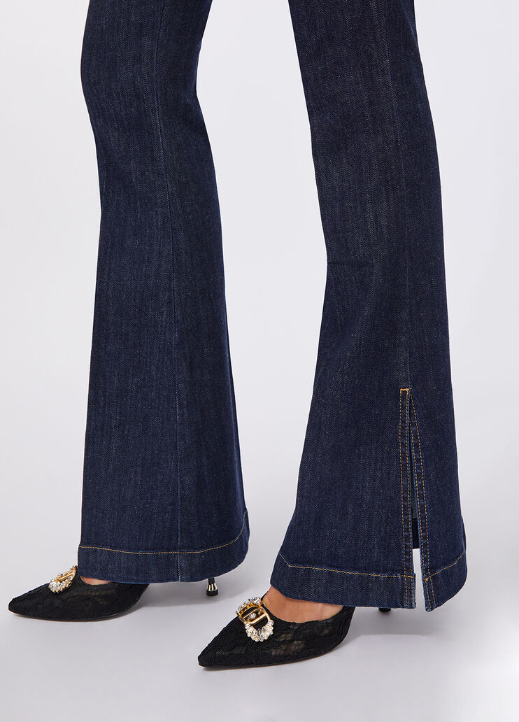 High-rise bootcut jeans blue denim Liu Jo - large image number 4 High-rise bootcut jeans blue denim Liu Jo - large image number 4