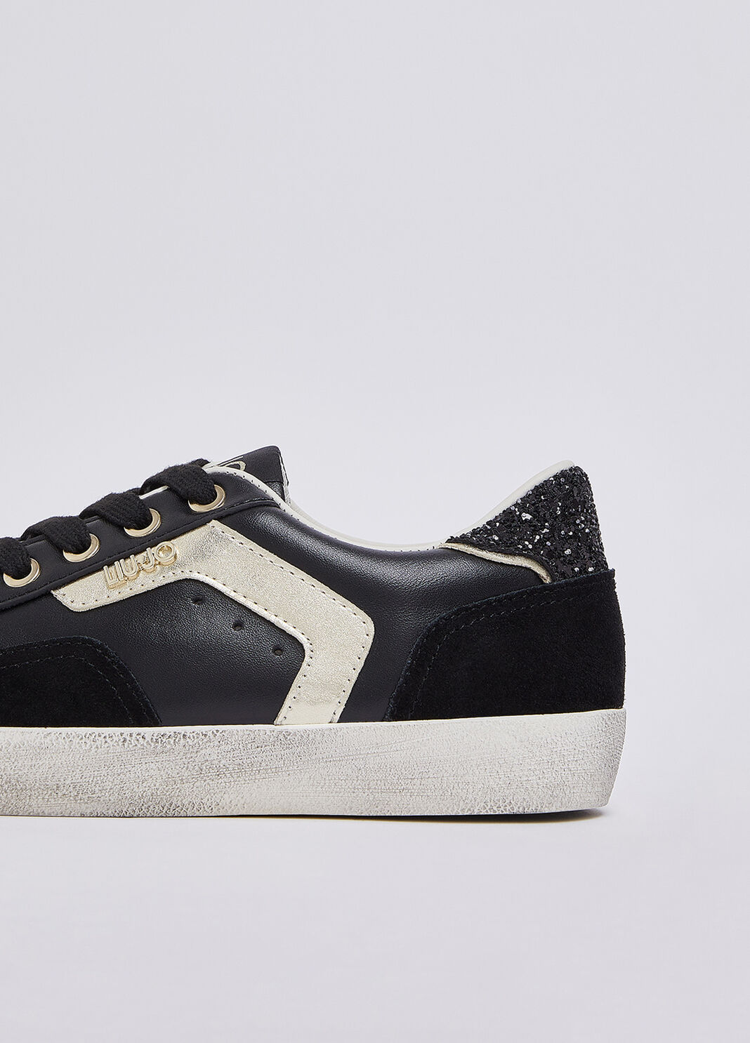 Sneakers aus Leder Schwarz/Gold Liu Jo - large image number 5